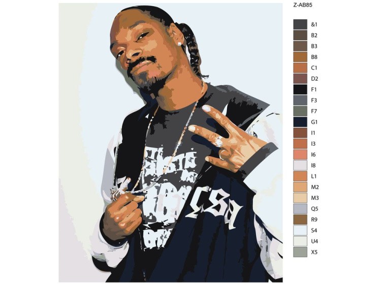 Картина по номерам «Снуп Дог» — картинка 2