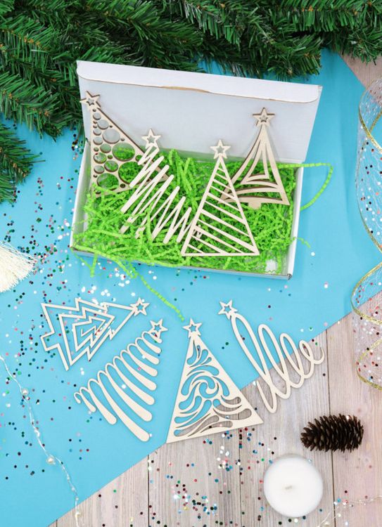 Набор новогодних украшений «Ёлочки» — картинка 2