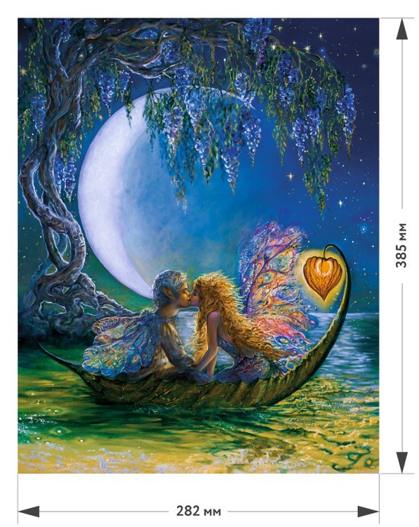 Деревянные пазлы DAVICI «Глициния луны (Wisteria moon)» — картинка 2