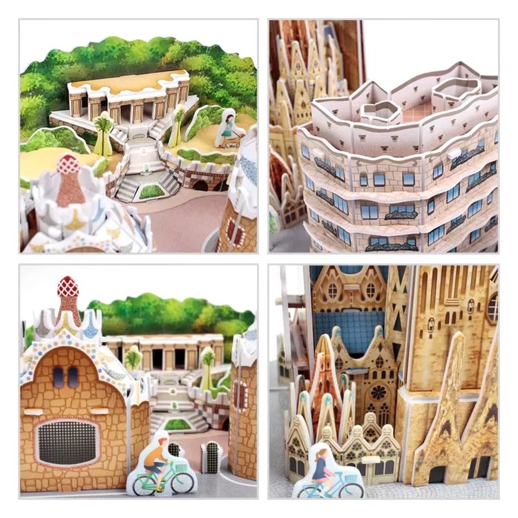 3D пазл CubicFun «CityLine Барселона» — картинка 7