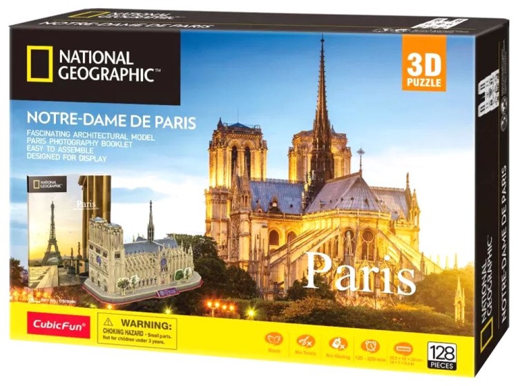 3D пазл CubicFun «National Geographic. Нотр-Дам-де-Пари» — картинка 5