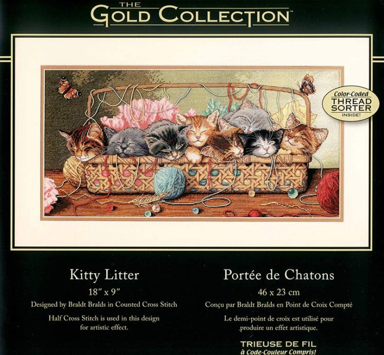 Набор для вышивания «Новорожденные котята» — картинка 8