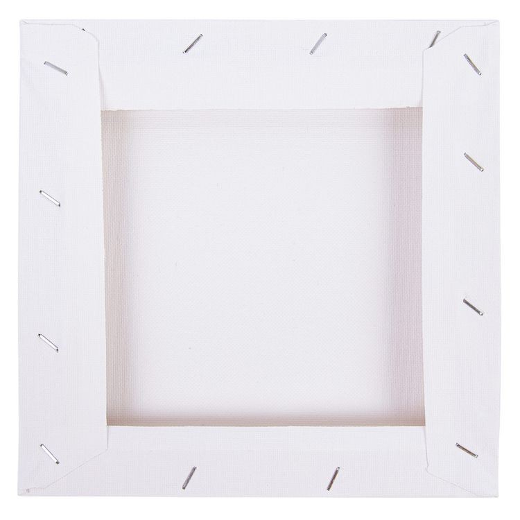 Холст грунтованный на подрамнике 100% хлопок, 20х20 см, 260 г/кв.м, Аква-колор — картинка 3