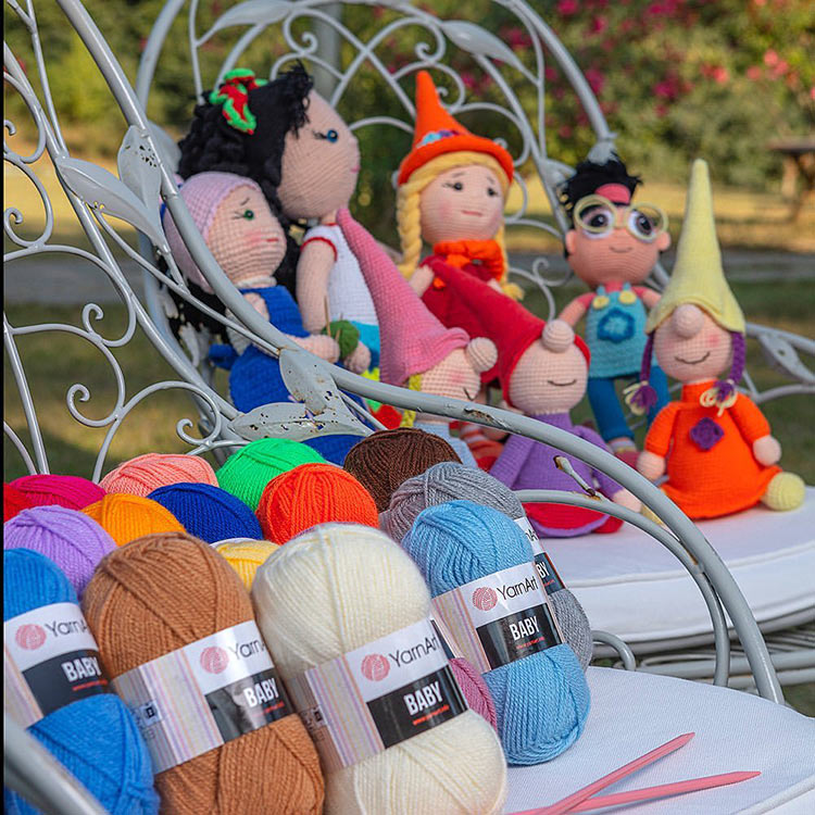 Пряжа YarnArt Baby (Ярнарт Беби) (590), темно-зеленый, 1 шт. 50 г — картинка 5