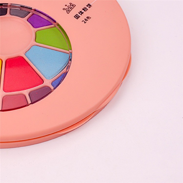 Набор акварельных красок HIMI розовый 24 цвета - 1 коробка — картинка 2