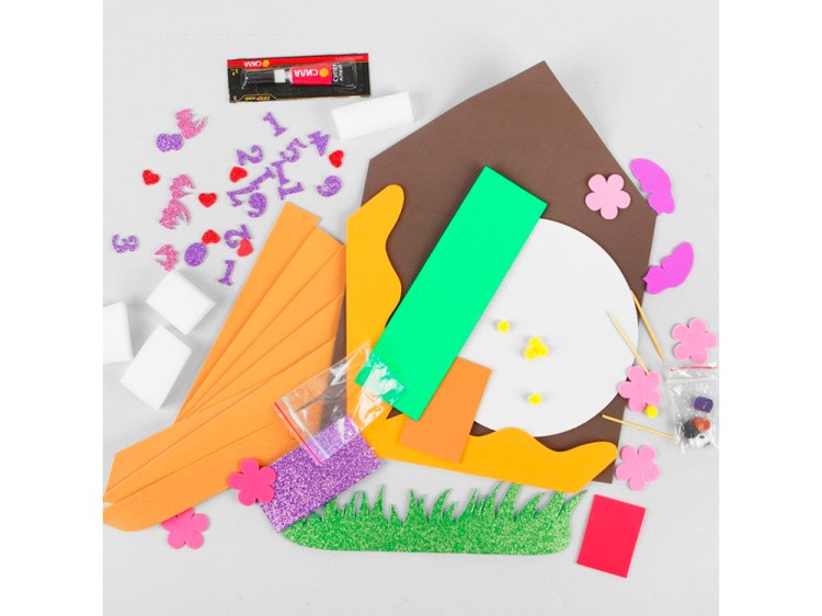 Часы из фоамирана «Щенок» — картинка 2