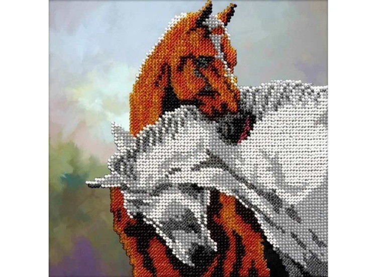 Набор вышивки бисером «Лошади»