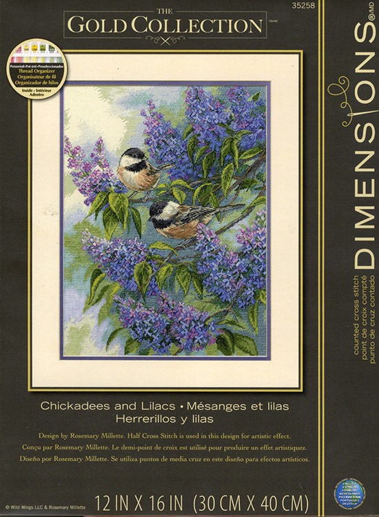 Набор для вышивания «Синицы и сирень» — картинка 7