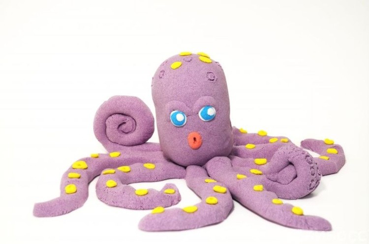 Кинетический пластилин Лепа «Zephyr» фиолетовый (0,150 кг в банке) — картинка 3