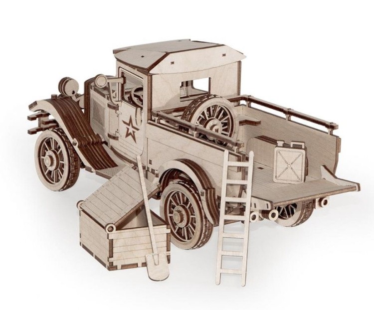 Конструктор из дерева «Грузовик Полуторка», Армия России — картинка 3