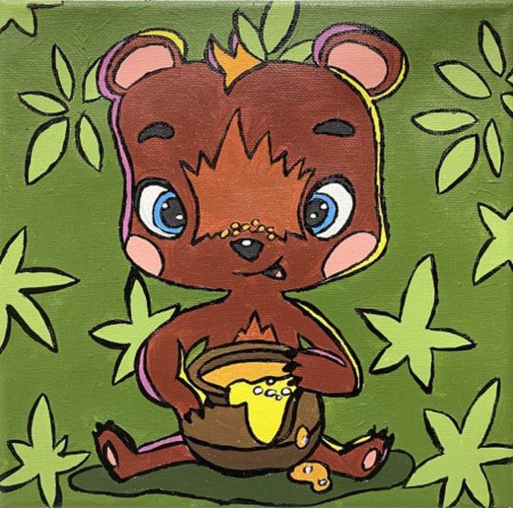 Картина по номерам «Медвежонок» — картинка 5