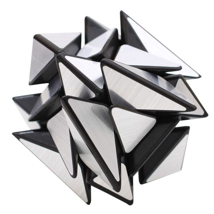 Зеркальный Кубик Трансформер (серебряный)