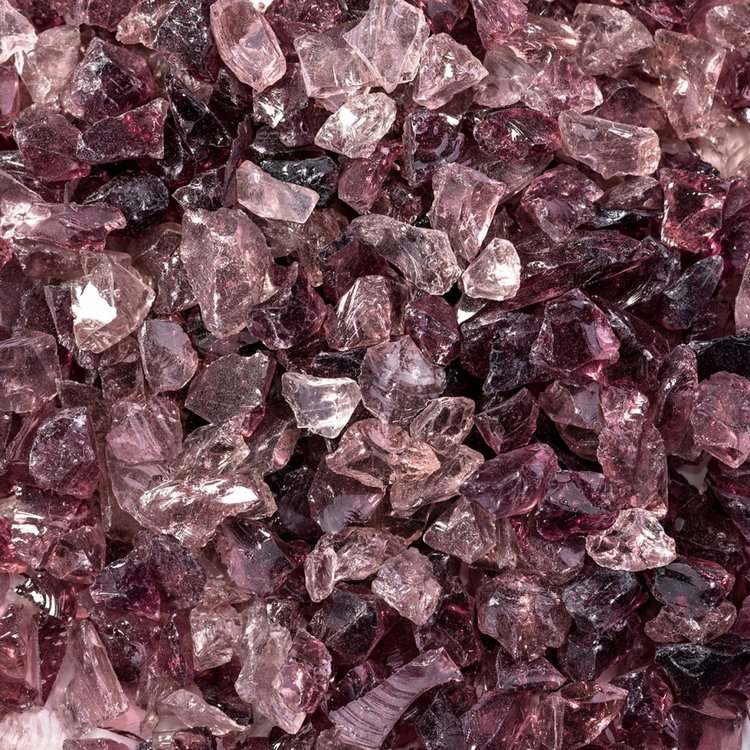 Стеклянная крошка сливовая, 100г