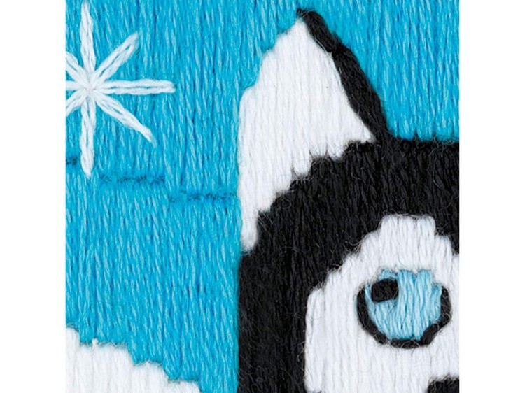 Набор для вышивания «Хаски в сугробах» — картинка 3