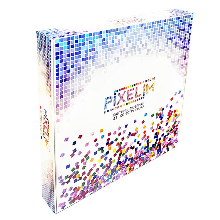 Картина-мозаика из конструктора PIXELIM «Радужный орел» — картинка 10