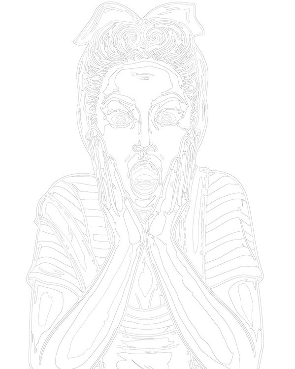 Картина по номерам «Искреннее удивление» — картинка 3