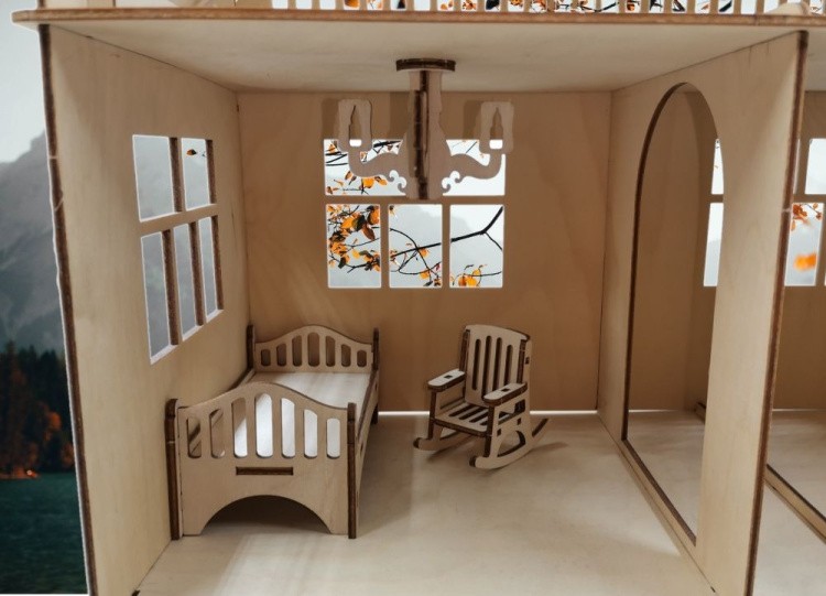 Набор декора со шторками для кукольного домика ХэппиДом
 — картинка 5