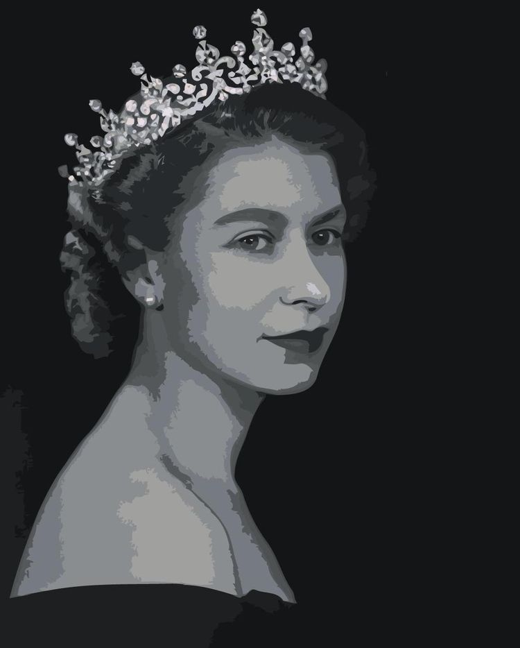 Картина по номерам «Елизавета II»