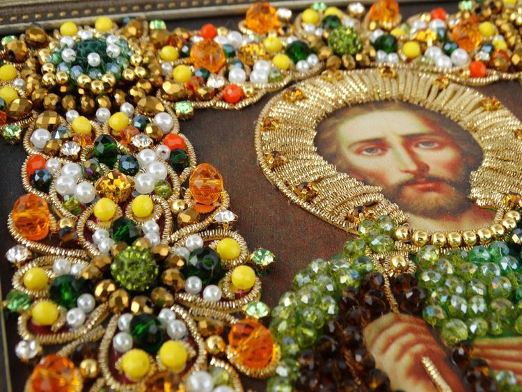 Набор вышивки хрустальными камнями «Святой Евгений» — картинка 2