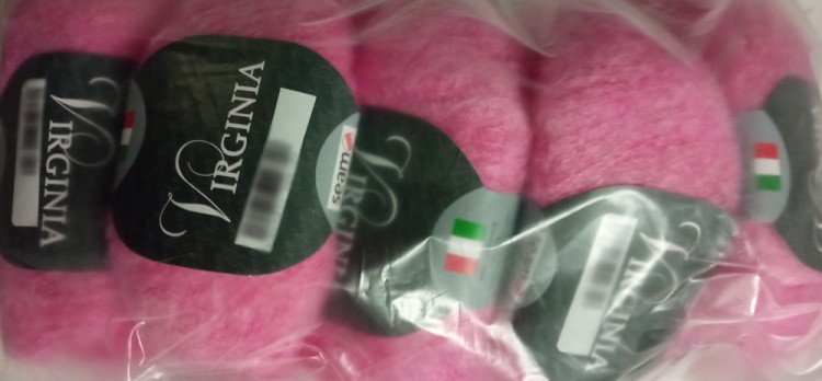 Пряжа SEAM Virginia (36), яркий флокс, 5 шт. по 25 г — картинка 2