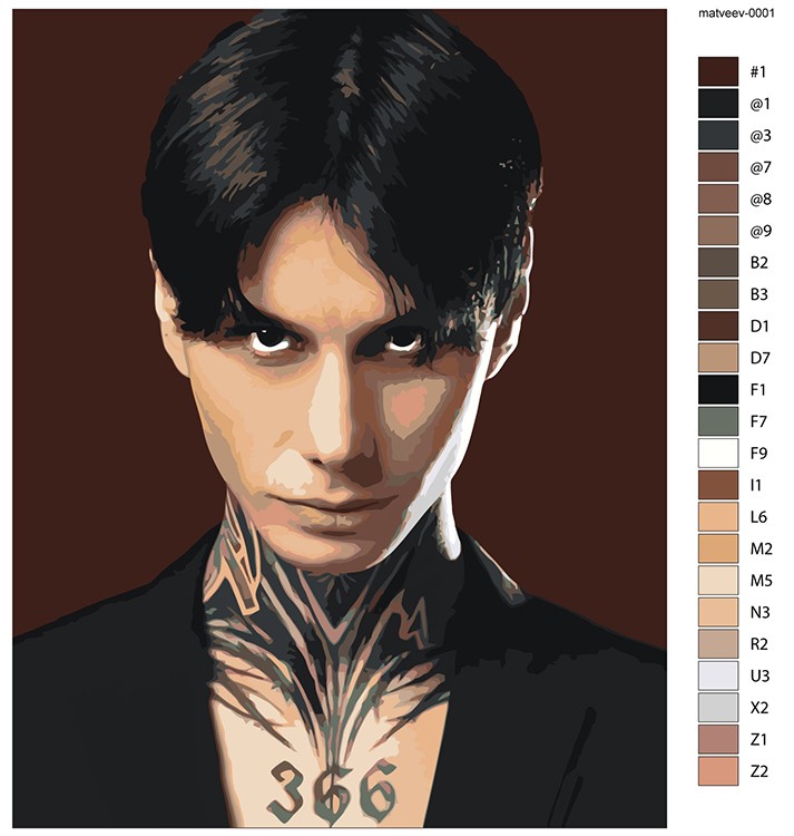 Картина по номерам «Битва экстрасенсов: Дима Матвеев» — картинка 2