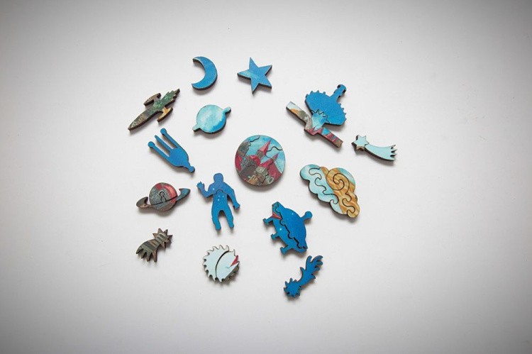 Деревянные пазлы DAVICI «Стивен Хокинг» — картинка 8