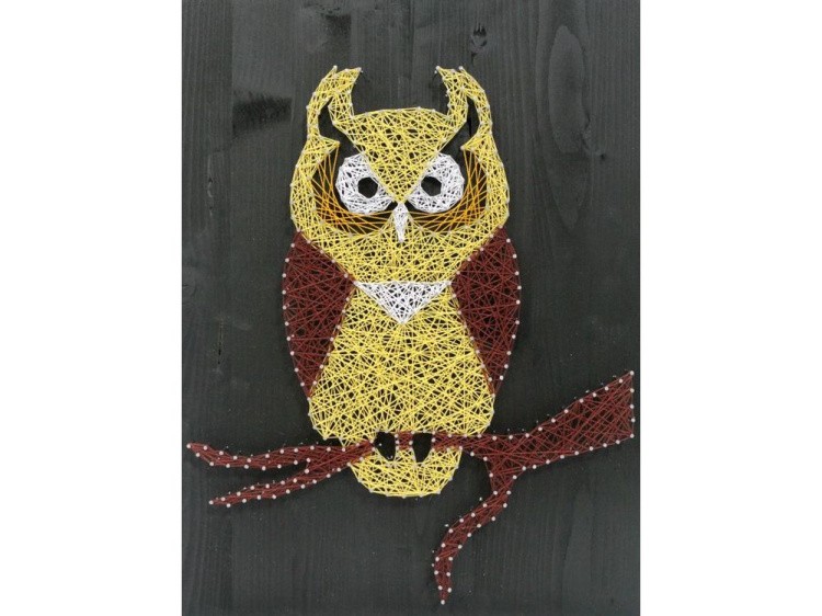 Набор для творчества STRING ART PREMIUM «Ушастая сова» — картинка 2
