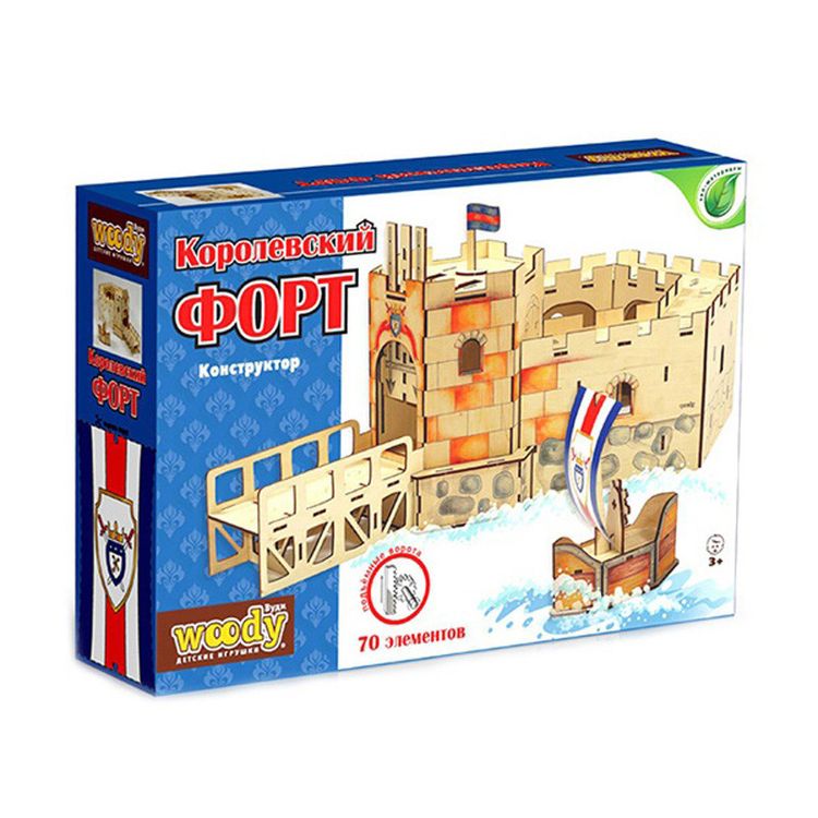 Конструктор WOODY «Королевский форт» — картинка 4