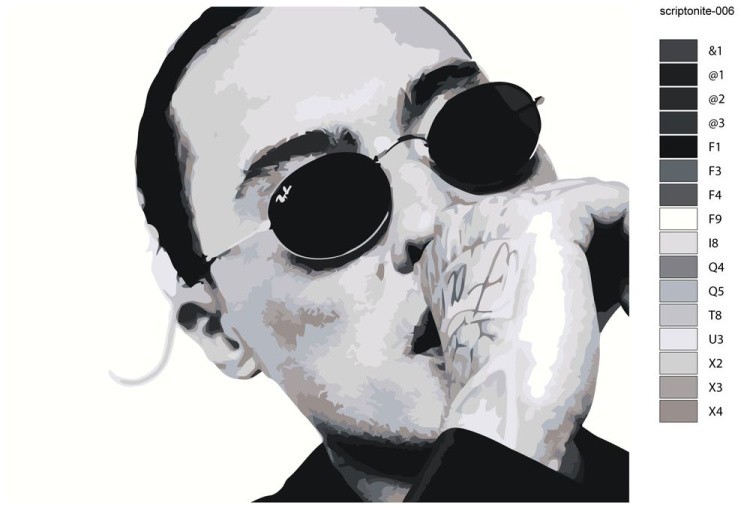 Картина по номерам «Скриптонит 6» — картинка 2