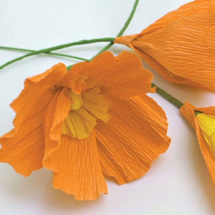 Бумага гофрированная (креповая), 110 г/м2, оранжевая, 50х250 см, ОСТРОВ СОКРОВИЩ — картинка 4