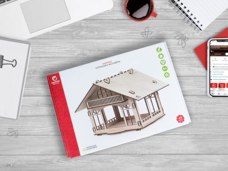 Конструктор из дерева «Кормушка Колибри», Lemmo — картинка 6