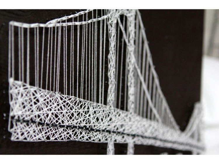 Набор для творчества STRING ART PREMIUM «Золотые ворота» — картинка 8