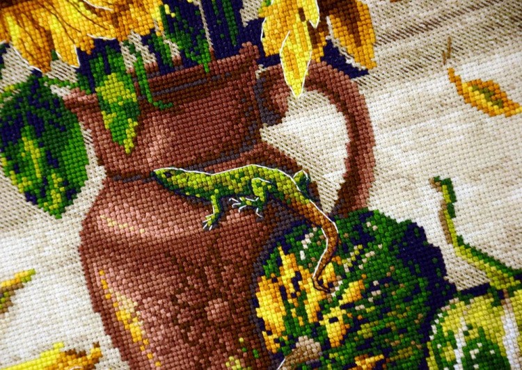 Набор для вышивания «Подсолнухи и тыквы» — картинка 4