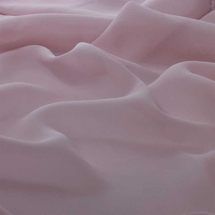 Ткань шифон,3 м x 150 см, 85 г/м², цвет: пудрово-сиреневый, TBY — картинка 3