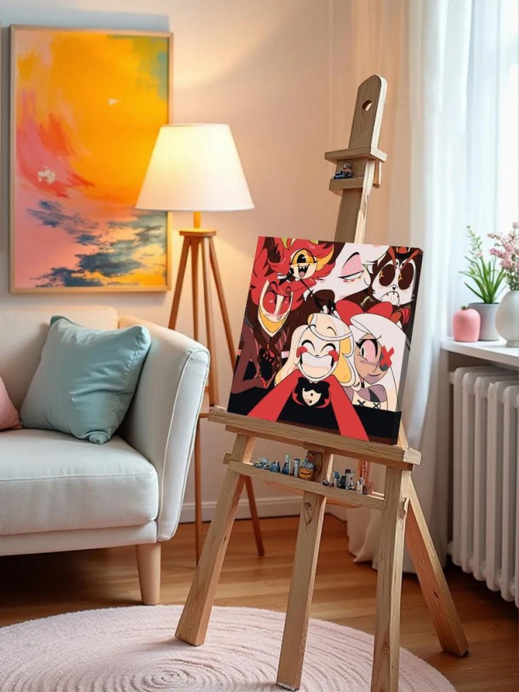 Картина по номерам «Отель Хазбин (Харбин): Чарли, Аластор» — картинка 10