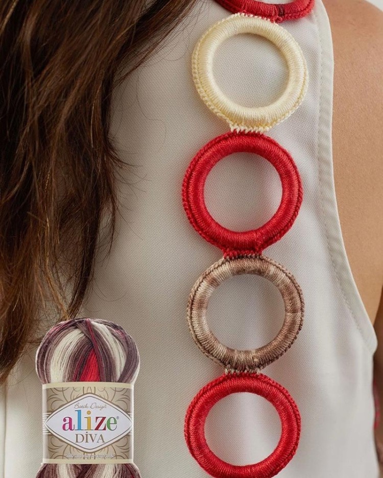 Пряжа ALIZE Diva batik design (3245), мультиколор, 5 шт. по 100 г — картинка 8