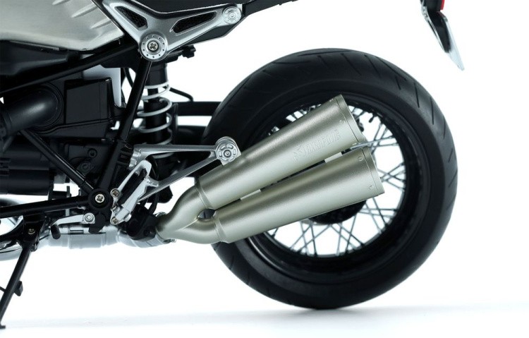 Сборная модель мотоцикла «BMW R nineT (Pre-colored Edition)», пластик, масштаб 1:9, MENG — картинка 10