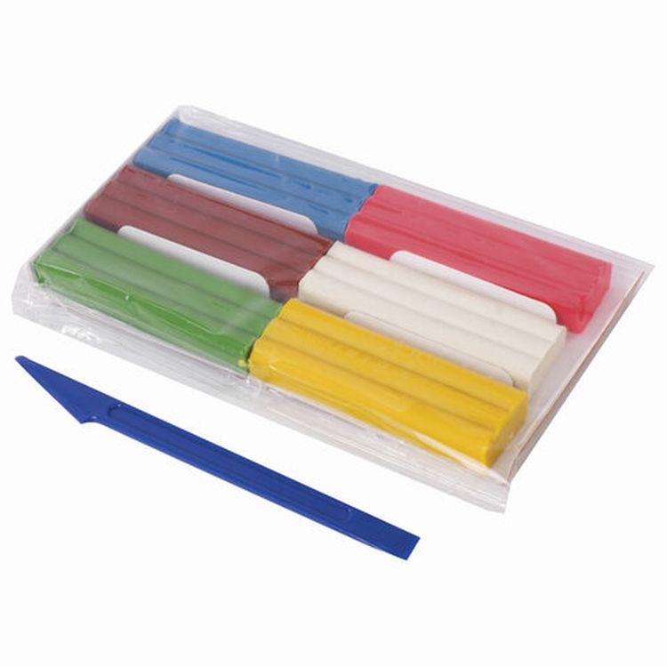 Пластилин восковой Brauberg «Магия цвета», 6 цветов, 90 г, со стеком — картинка 4