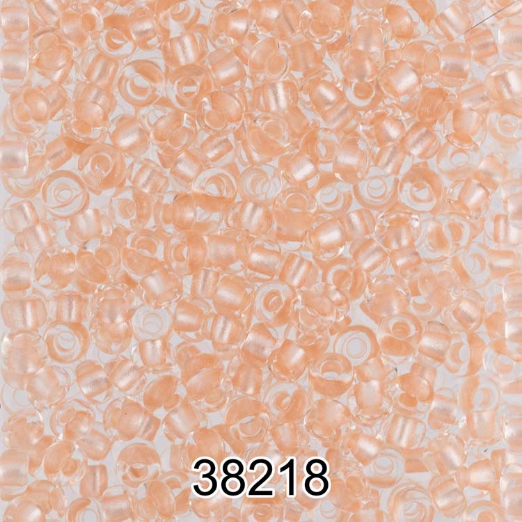 Бисер Чехия круглый 5 10/0, 2,3 мм, 500 г, цвет: 38218 прозрачный