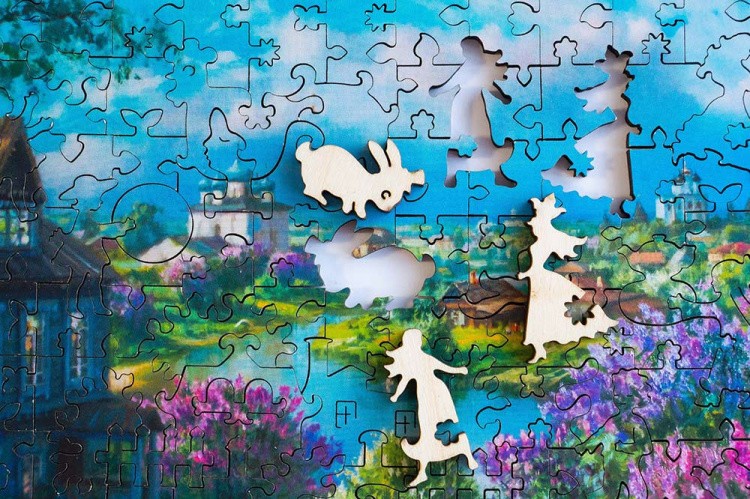 Деревянные пазлы DAVICI «Домик в сирени» — картинка 5