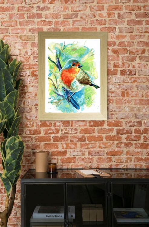 Картина по номерам «Зарянка» — картинка 6