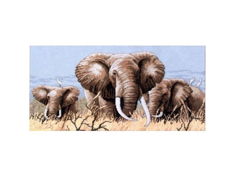 Набор для вышивания «Африканские слоны»