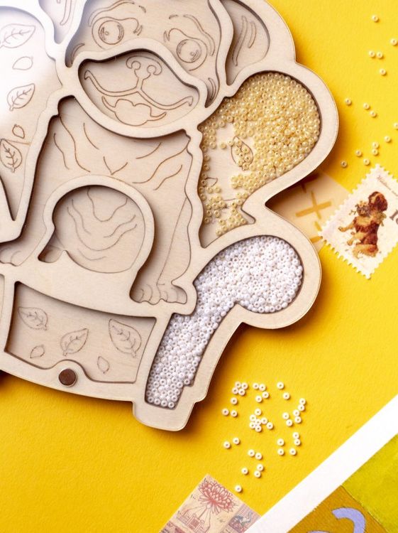 Органайзер для бисера «Собачка мопс» — картинка 2