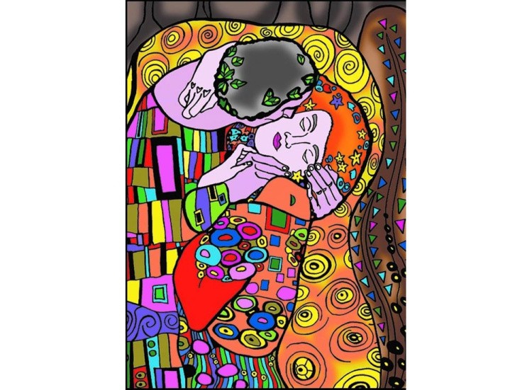 Коробка-раскраска «Климт» + 10 маркеров — картинка 3