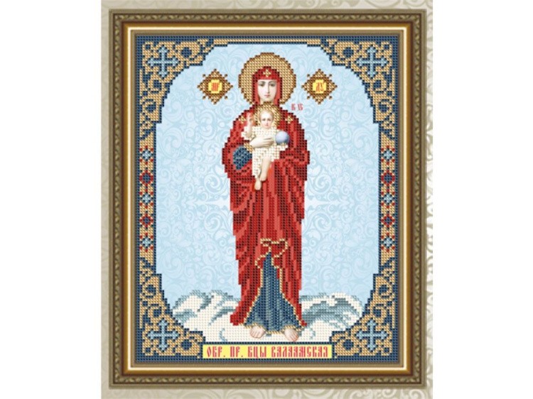 Рисунок на ткани «Валаамская Образ Пресвятой Богородицы»