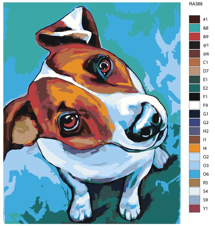 Картина по номерам «Джек рассел» — картинка 2