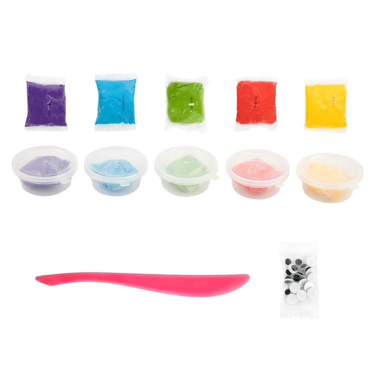 Пластилин легкий «Китенок», голубой, 50 г, 5 цв., Лео — картинка 3