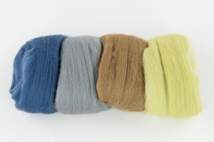 Шерсть для валяния Gamma AFW-040 (ассорти № 8), 50 г — картинка 2