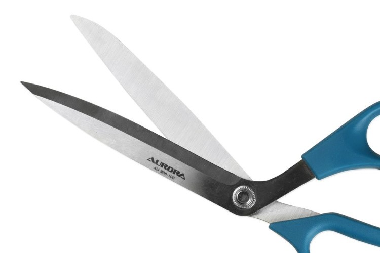 Ножницы профессиональные портновские, с увеличенным углом наклона рукояти, 25 см, Aurora — картинка 2