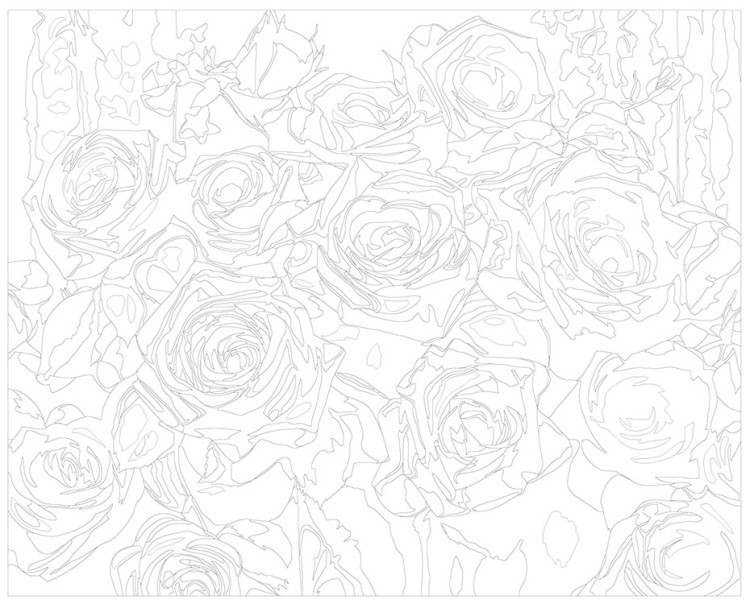 Картина по номерам «Цветы: Розовые розы в вазе» — картинка 3